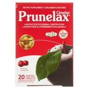 Prunelax Ciruelax Natural Laxative for Occasional Constipation, Mini Tablets, 20 Count