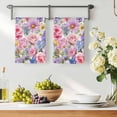 thumbnail image 3 of Purple Pink Floral Kitchen Towels Set of 4, Spring Watercolor Country Flower Absorbent Dish Towels for Kitchen, Microfiber Hand Towel, Quick Drying Tea Towel for Cleaning Decorative Dishcloths, 3 of 7