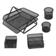 thumbnail image 2 of Juego Organizador Kishnell para Escritorio Oficina 5 Pcs Malla Mesh, 2 of 5
