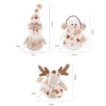 thumbnail image 7 of Fasiaou Christmas Knitted Hats Scarves Snowman Moose Old Man Ornament- 1pcs Winter Holiday Snowmen Figurines Table Fireplace Decor Home Ornament, 7 of 7