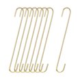 thumbnail image 1 of Ganchos en S Unique Bargains 12 Pulgadas Acero al carbono Dorado 8uds, 1 of 8