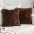 thumbnail image 1 of Dinheiro MIULEE 2er Set Kissenbezüge Künstlich Pelz Sofakissen Dekorative Dekokissen Kuschelkissen Plüschkissen Kuschelig Couchkissen Superweich Kissen Flauschig Kissenbezug für Sofa 40x40 cm Schwarz, 1 of 6