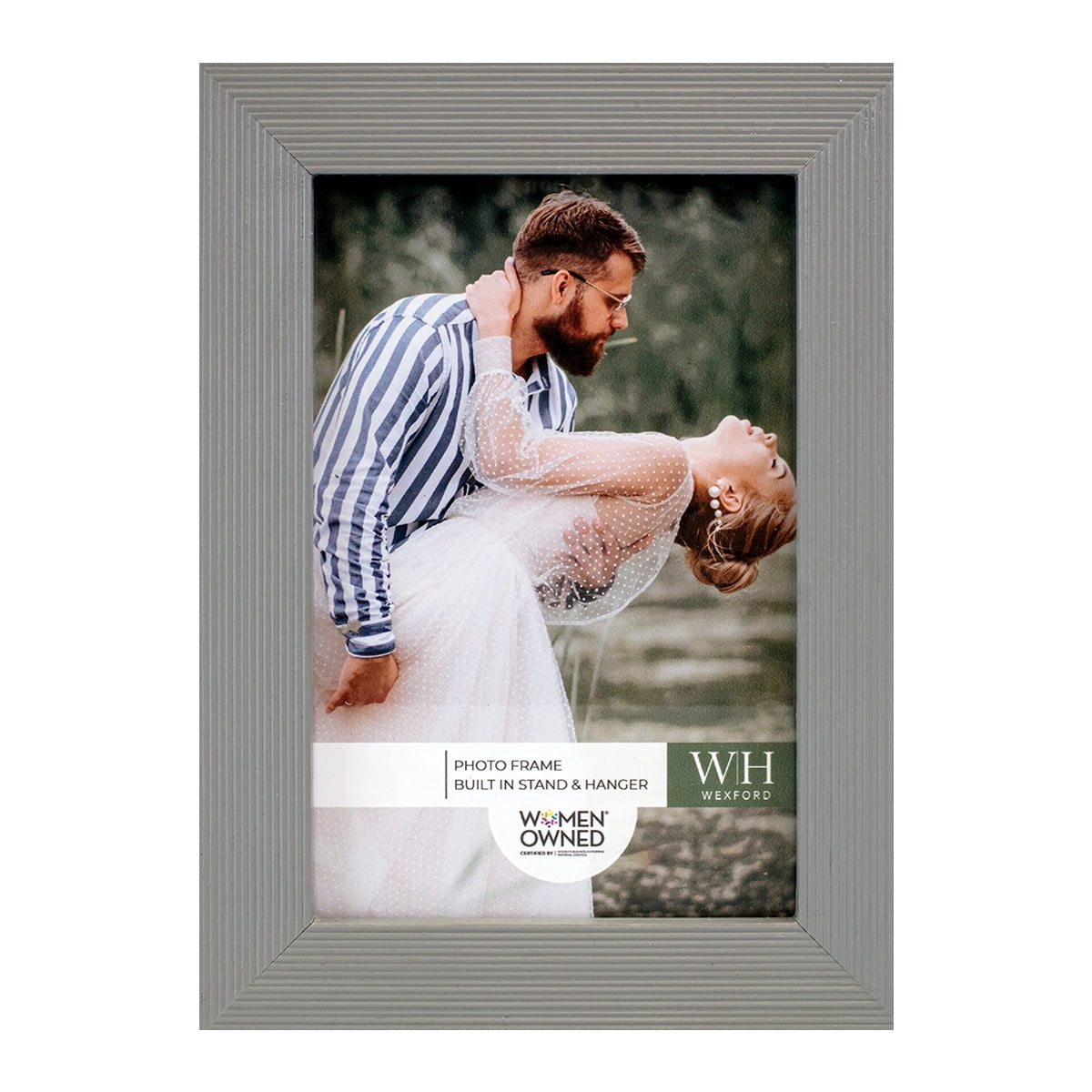 Modern Rustic Gray Solid Wood Picture Frame