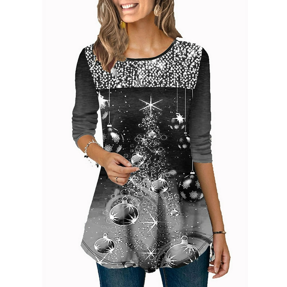 asda ladies christmas blouses