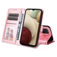 thumbnail image 4 of Cutyskin Case for Samsung A12 4G,Wallet Case,PU Leather Flip,Kickstand,Double Magnetic Clasp,Embossed Mandala Flower Lanyard Protective PU Leather Cover for Samsung Galaxy A12 4G, Rosegold, 4 of 12