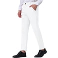 thumbnail image 5 of INSPIRE CHIC Men's Dress Solid Color Pants Straight Front Chino Slacks, 5 of 6