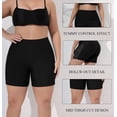 thumbnail image 5 of Attraco Womens Plus Size Swim Shorts Solid Swim Bottoms High Waist Bathing Suit, 5 of 5