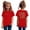 Red, variant on Ytxxxx Kids Art Smock Set with Sleeve Hat for Painting Grey 5-6 Years