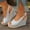 43, variant on Eltusu Women Espadrilles Wedge Sandals, Dress No Slip Open Toe Adjustable Platform Shoes 40 Size 7.5