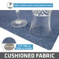 thumbnail image 6 of Drymate Premium Luxury Shelf & Drawer Liner, Thick Cushioned Fabric, Non-Adhesive, Absorbent, Waterproof, Slip-Resistant, Liners for Kitchen Cabinets, Cupboards (USA Made)(12”x59”)(2-Pack)(Blue), 6 of 7