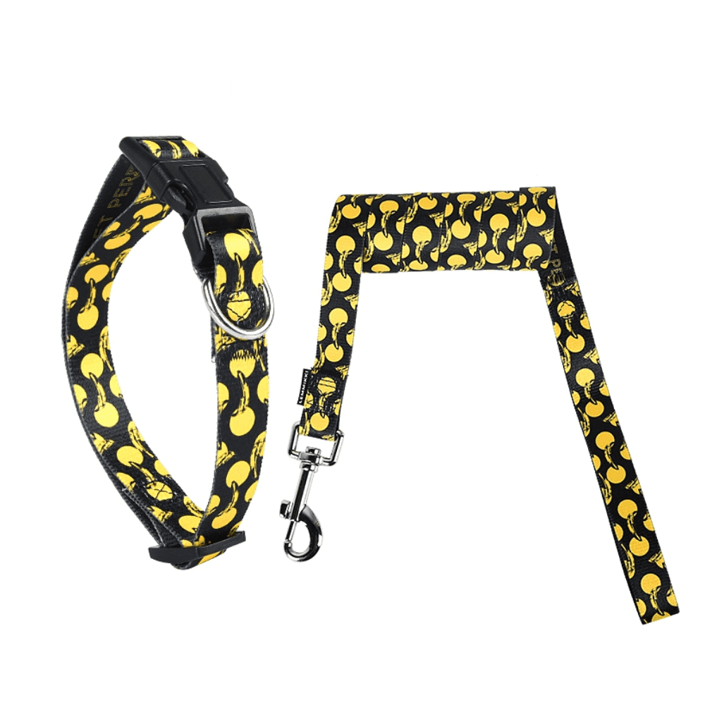 LOEFME Dog Collar and Leash Set Adjustable Dog Collars for Small Girl