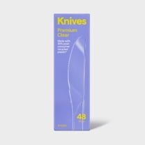 48-Count Premium Clear Plastic Knives - Disposable & Sharp for Everyday Use