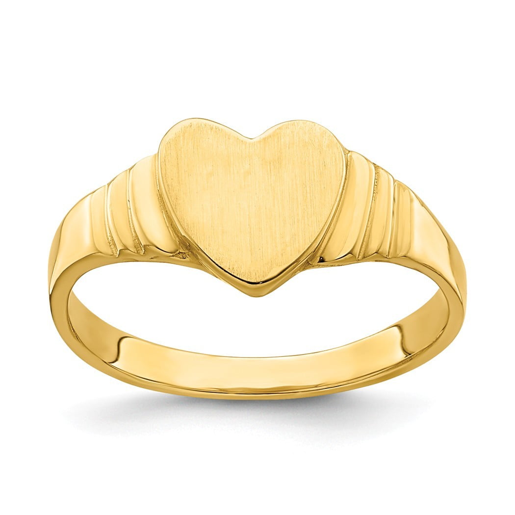Jewelry 14k Gold Love Heart Baby Ring Size 3.75 1.7 Grams