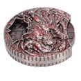 thumbnail image 1 of Roulette 7 en 1, Remplacement en Alliage de Zinc Intégré, Résistant aux Rayures, Roulements d'Équilibre Précis pour Jeu de Rôle, Laiton Antique, Rouge Sang, 1 of 7