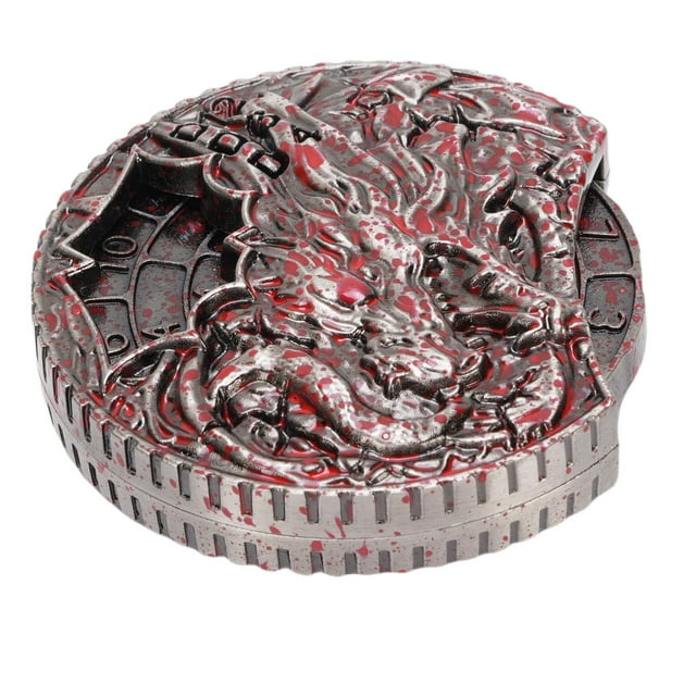 Roulette 7 en 1, Remplacement en Alliage de Zinc Intégré, Résistant aux Rayures, Roulements d'Équilibre Précis pour Jeu de Rôle, Laiton Antique, Rouge Sang