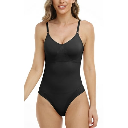

COMFREE Shapewear Bodysuit Tank Tops for Women Tummy Control Waist Trainer Spaghetti Strap Camisole Leotards Bodycon Jumpsuit