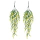 thumbnail image 2 of Enredaderas de flores colgantes artificiales pack de 2 – Clorofito, vegetación plástica, flores artificiales para exteriores, decoración de plantas colgantes sin mantenimiento, 2 of 6