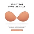 thumbnail image 4 of Wingslove Adhesive Bra Reusable Backless Strapless Push-up Silicone Invisible Sticky Bras for Backless Dress,Peach Blossom B, 4 of 5