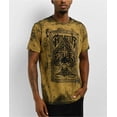 thumbnail image 4 of Affliction Clothing Men's T-Shirt High Stakes Felt Graphic Wood Dip Dye Tee (Small, Wood Thrush), 4 of 7