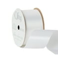 thumbnail image 3 of (3 pack) Offray Satin 1.5" Single Face White Ribbon, 12 Ft., 3 of 8