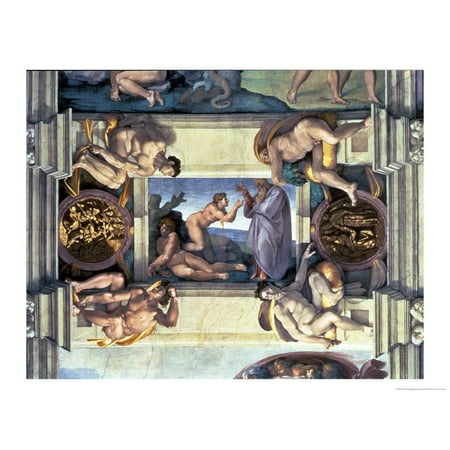 Sistine Chapel Ceiling Creation Of Eve With Four Ignudi 1510