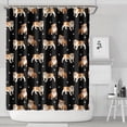 thumbnail image 2 of 72" x 84" Dog and Bone Shower Curtain - Furry Pet Themed Waterproof Quick-Dry Bathroom Decor, 2 of 5