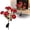 Red, variant on Spring Solar Flower Garden Stake Lights Warm White LED Carnation Shaped Pathway Lamp Mother's Day Floral Lantern Decoration for Patio Yard Villa Use
