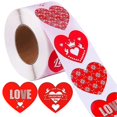 thumbnail image 1 of Gift Stickers Sealing Stickers Gift Bags Baking Seal Stickers Valentines Day Stickers Heart Stickers Roll Heart Label Stickers, 1 of 3