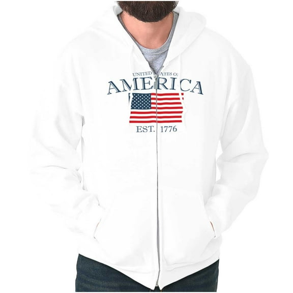 Property of United States of America Zip Up Hoodie Men's Women's Brisco Brands S