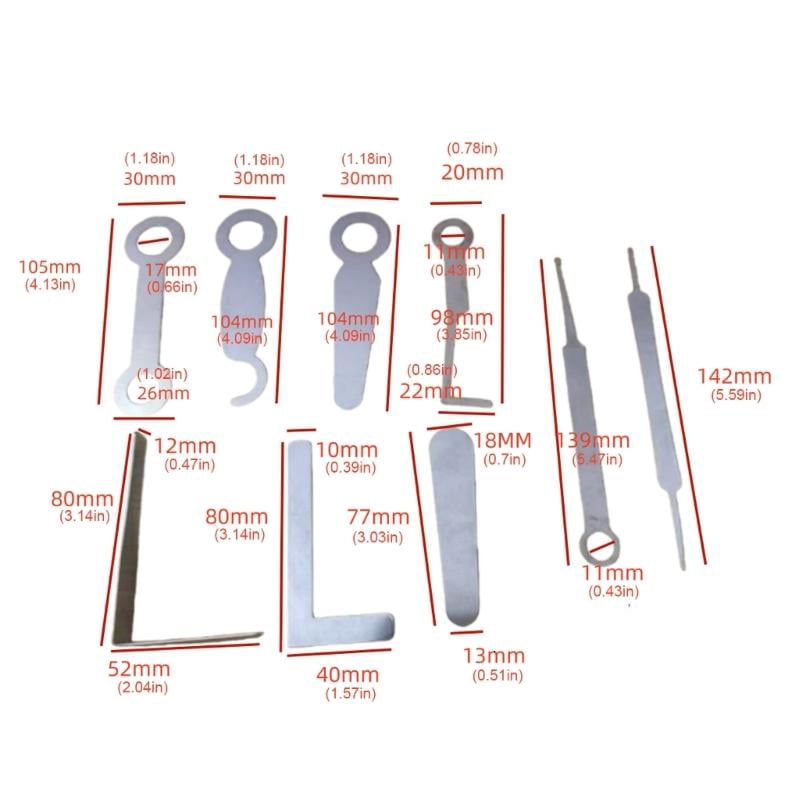 CEORPER Brasses Instrument Repair Set with Hook Shovel Tweezers for Fine Adjustments