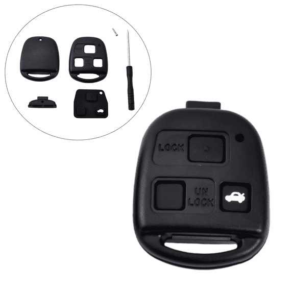 OFFCURVE New 3 Buttons Remote Key Fob Case Shell For Lexus ES300 LX470 SC300 SC400,Volume button for lexus es300,Lexus es300 remote shell,2004 lexus rx330 key fob case