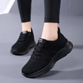 thumbnail image 2 of Fsqjgq Women Shoes Womens Shoes Ladies Women Low Top Breathable Mesh Running Casual Sport Shoes Black Asian Size 37, 2 of 5