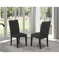 East West Furniture Dining Chair Black, DRP1T24