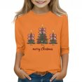 thumbnail image 2 of YUNAFFT T-Shirt à Manches Courtes pour Garçons et Filles 3-12 Ans avec Imprimé Graphique de Noël, Col Rond Décontracté, Haut Extensible Type Coton, Confortable pour le Quotidien, 2 of 4