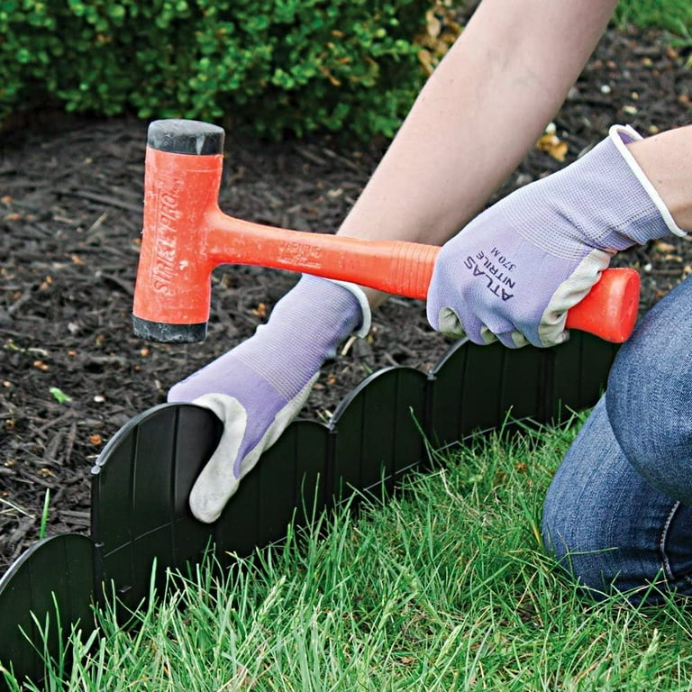 Choppers 60 ft. Black Resin Hammer-In Landscape Edging (120-Piece Set) Choppers 60 ft. Black Resin Hammer-In Landscape Edging (120-Piece Set)