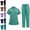 Mint Green, variant on Scrubs for Women Set-Zipper Collar Top & Drawstring Straight Pants Scrubs Set with Pockets Medical Nursing Uniforms