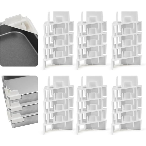 yeuweold 24 PCS Tray Stackers for Harvest Right Freeze Dryer Trays, Freeze Dryer Accessories Compatible with Harvest Right Trays, White