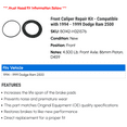 thumbnail image 2 of Front Caliper Repair Kit - Compatible with 1994 - 1999 Dodge Ram 2500 1995 1996 1997 1998, 2 of 2