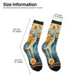 thumbnail image 2 of Naloa Rustic Blue Vase Blossoms Kids Socks Unisex Kids and Toddlers' Crew Socks, ,1 Pairs, 2 of 5