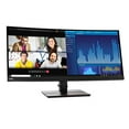 thumbnail image 3 of Lenovo ThinkVision P34W-20 34" UW-QHD Curved Screen WLED LCD Monitor - 21:9 - Raven Black (62dcrar3us), 3 of 4