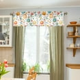 thumbnail image 3 of Yayeee Kitchen Valance Rod Pocket 54" x 18" Living Room Window Curtain, Floral Easter Eggs, 3 of 6
