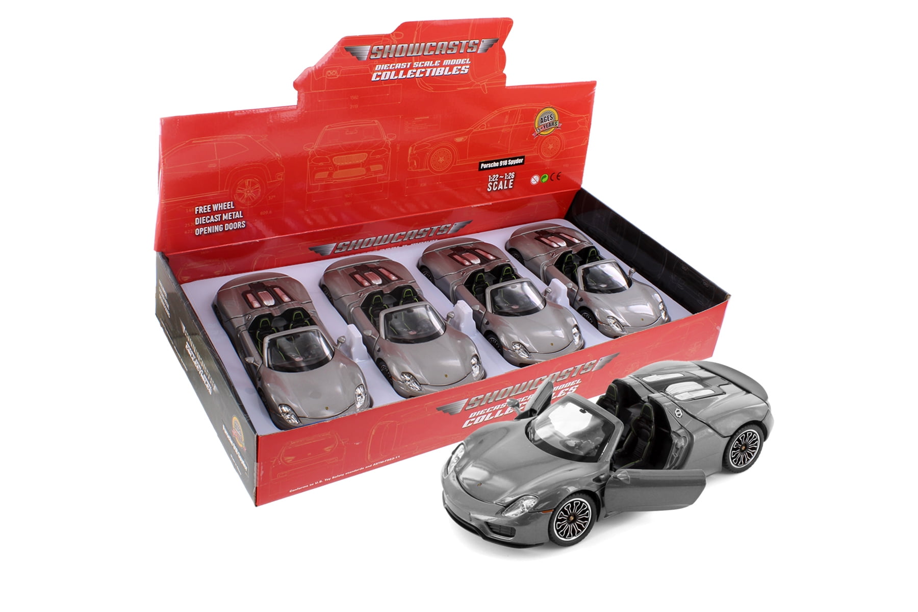 Porsche 959 Red with Silver Wheels 