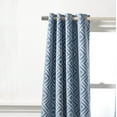 thumbnail image 2 of SAFAVIEH Cecille Modern Blue Geometric Grommet Semi-Sheer Curtains, 52" x 84", 2 of 5
