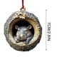 thumbnail image 2 of Xihbxyly Adorno de Animal Acrílico, Diseño Ovalado de Bosque, con Un Bonito Estampado Animal, Decoración Navideña Duradera, Decoración para El Hogar Inspirada En La Naturaleza, Ideal para Árbol de Na, 2 of 7