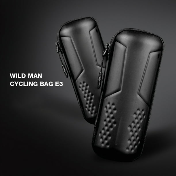 Bolsa para herramientas de bicicleta, cápsula de almacenamiento para bicicletas, resistente al agua, carcasa rígida de EVA, bolsa para herramientas de reparación de ciclismo con cremallera