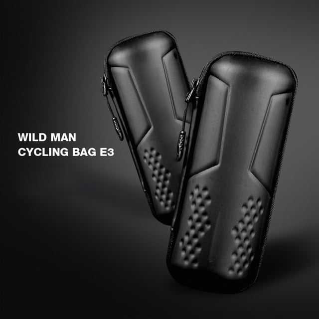 Bolsa para herramientas de bicicleta, cápsula de almacenamiento para bicicletas, resistente al agua, carcasa rígida de EVA, bolsa para herramientas de reparación de ciclismo con cremallera