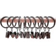 thumbnail image 2 of 30 piezas de anillos de cortina con clips, ganchos de clips de cortina resistentes con tensión, 2 of 4