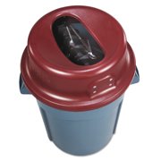 San Jamar KatchAll Flatware Retriever, Burgundy, 24 5 8"Dia x 8 1 8"H, 44-Gal Cap. by THE COLMAN GROUP, INC