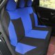 thumbnail image 3 of de para Asiento de Coche de 13 Piezas, Almohadillas para Cinturón de Hombro, Negro + Azul Zulema Juego de Cubiertas de Asiento de Automóvil, 3 of 8