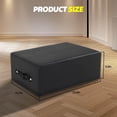 thumbnail image 2 of Portable Pilates Sitting Box, Non-Slip Reformer Sit Box for Home Gym, Premium Leather and Plywood Construction, Pilates Exercise Accessory, 2 of 4